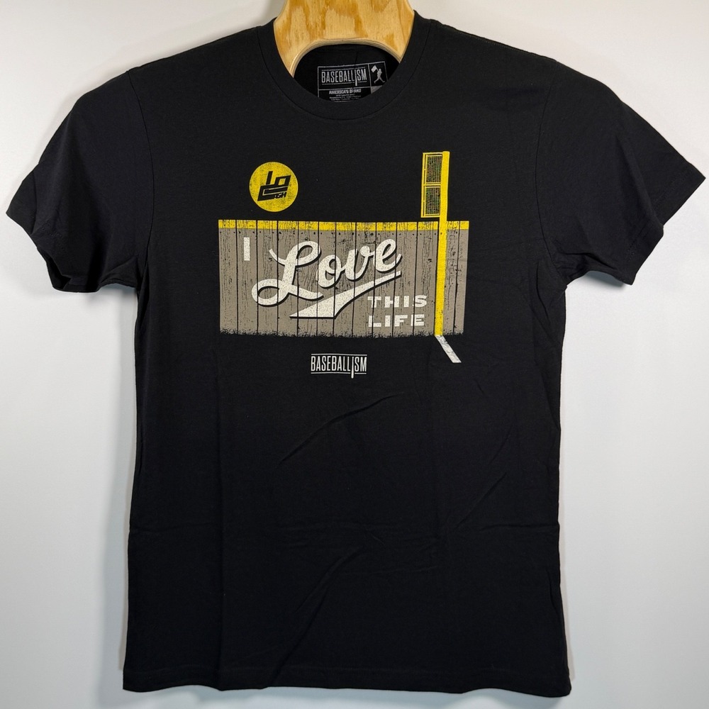 Baseballism  "I Love This Life" Graphic T-Shirt Men's Medium Short Sleeve NWT